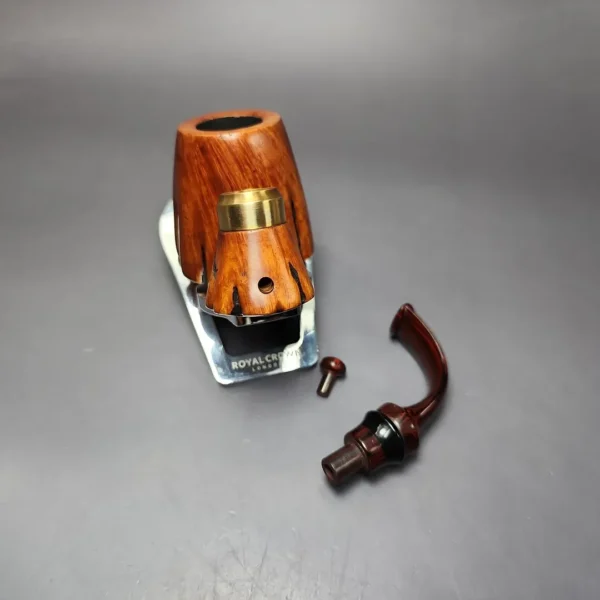 Moonlight Pipes "Stump-Punk" Oom Paul Handmade Briar Pipe, New - Image 12