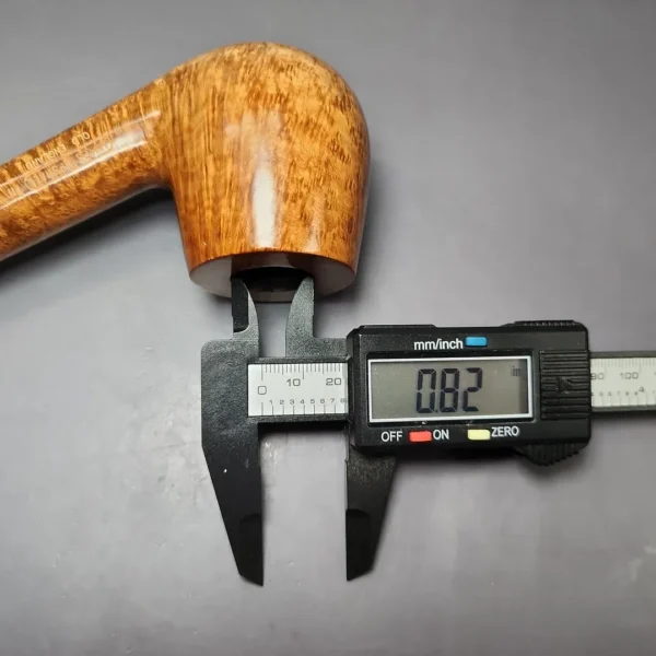 James Upshall Empire Series Old England Magnum Smooth Bent Billiard Estate Briar Pipe, Unsmoked - Image 12