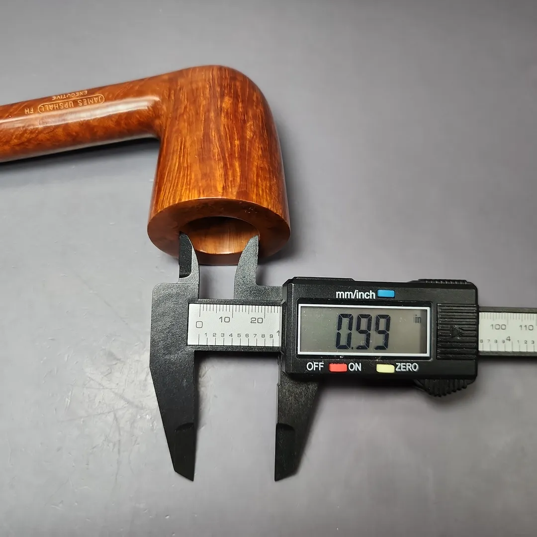 James Upshall Empire Series Executive Magnum Smooth Stacked Dublin Estate Briar Pipe, Unsmoked - Image 12