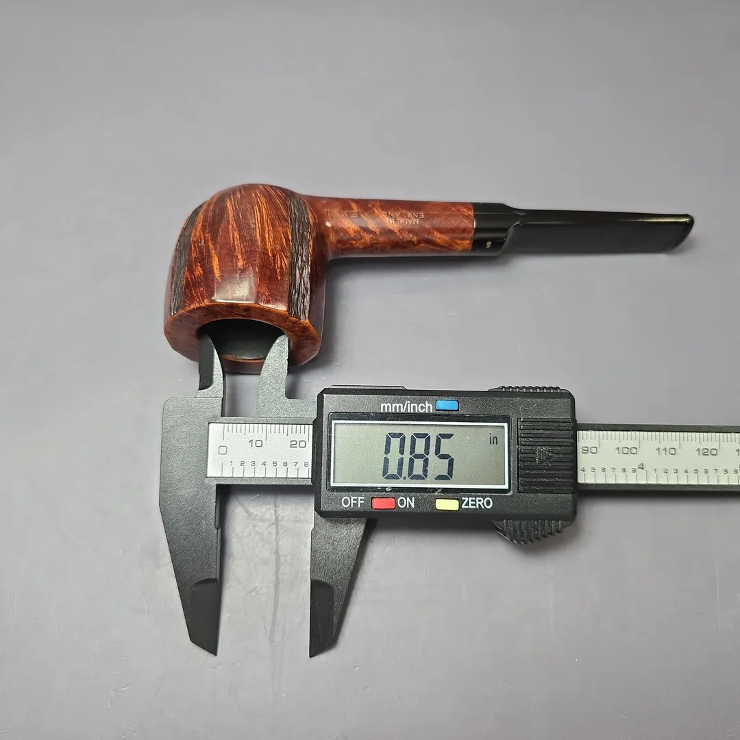 Barling's Make Family Era YOW Quaint EXEL Partially Rusticated Pot Estate Briar Pipe, English Estates - Image 12