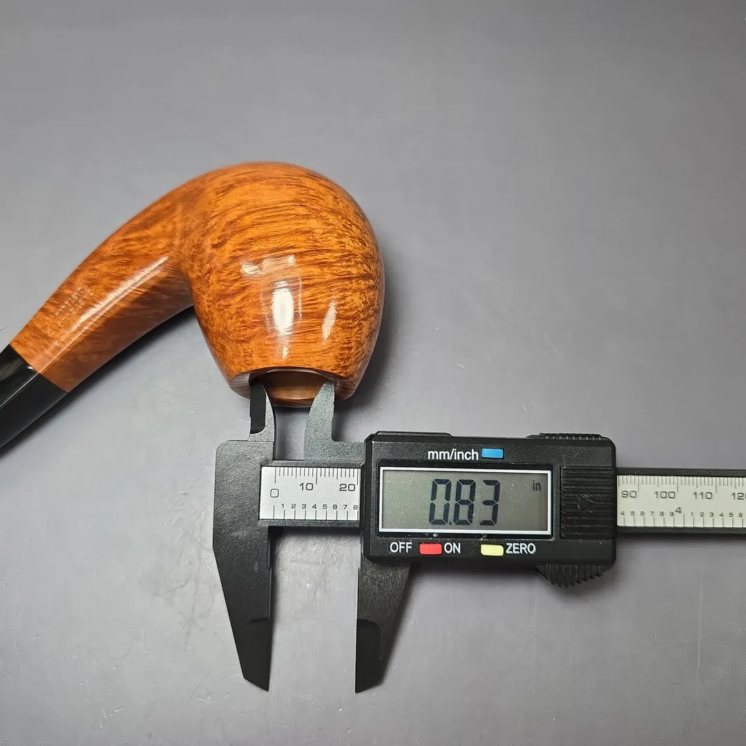 Castello "Castello" G Large Smooth Panel Shank Egg Estate Briar Pipe, Unsmoked - Image 12