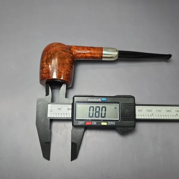 MBSD Briars Timeless Traditions 1 Smooth Billiard w/ Silver Handmade Briar Pipe, New - Image 12