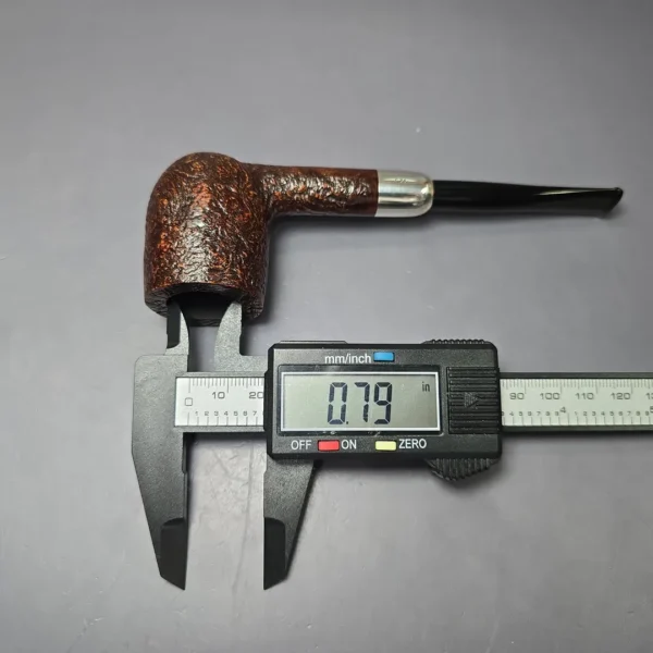 MBSD Briars Timeless Traditions 1 Sandblasted Billiard w/ Silver Handmade Briar Pipe, New - Image 12
