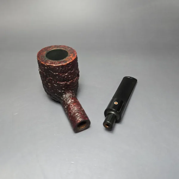 Ashton 1999 Pebble Grain XXX Sandblasted Billiard Estate Briar Pipe, English Estates - Image 11
