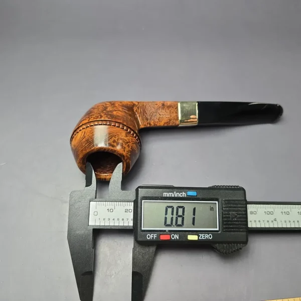 Peterson Sherlock Holmes Baker Street w/ 9k Gold Smooth Bulldog Estate Briar Pipe, Unsmoked - Image 12