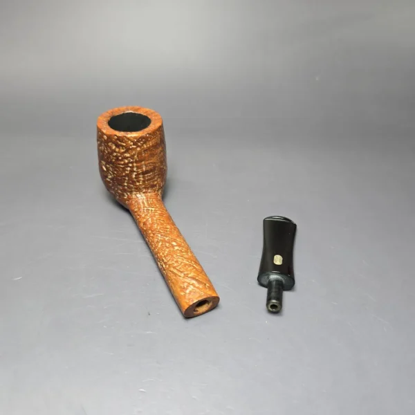 Jobey Nut Bruyere 735 Sandblasted Lumberman Estate Briar Pipe, American Estates - Image 12