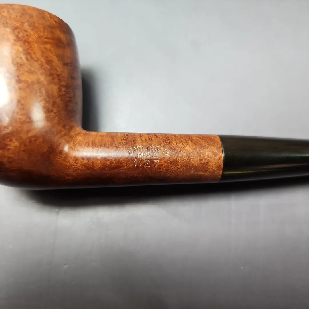 Barling's Make Family Era 1127 Smooth Billiard Estate Briar Pipe, English Estates - Image 12
