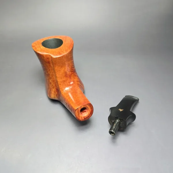 Viprati 5 Clover XL Smooth Freehand Sitter Estate Briar Pipe, Unsmoked - Image 13