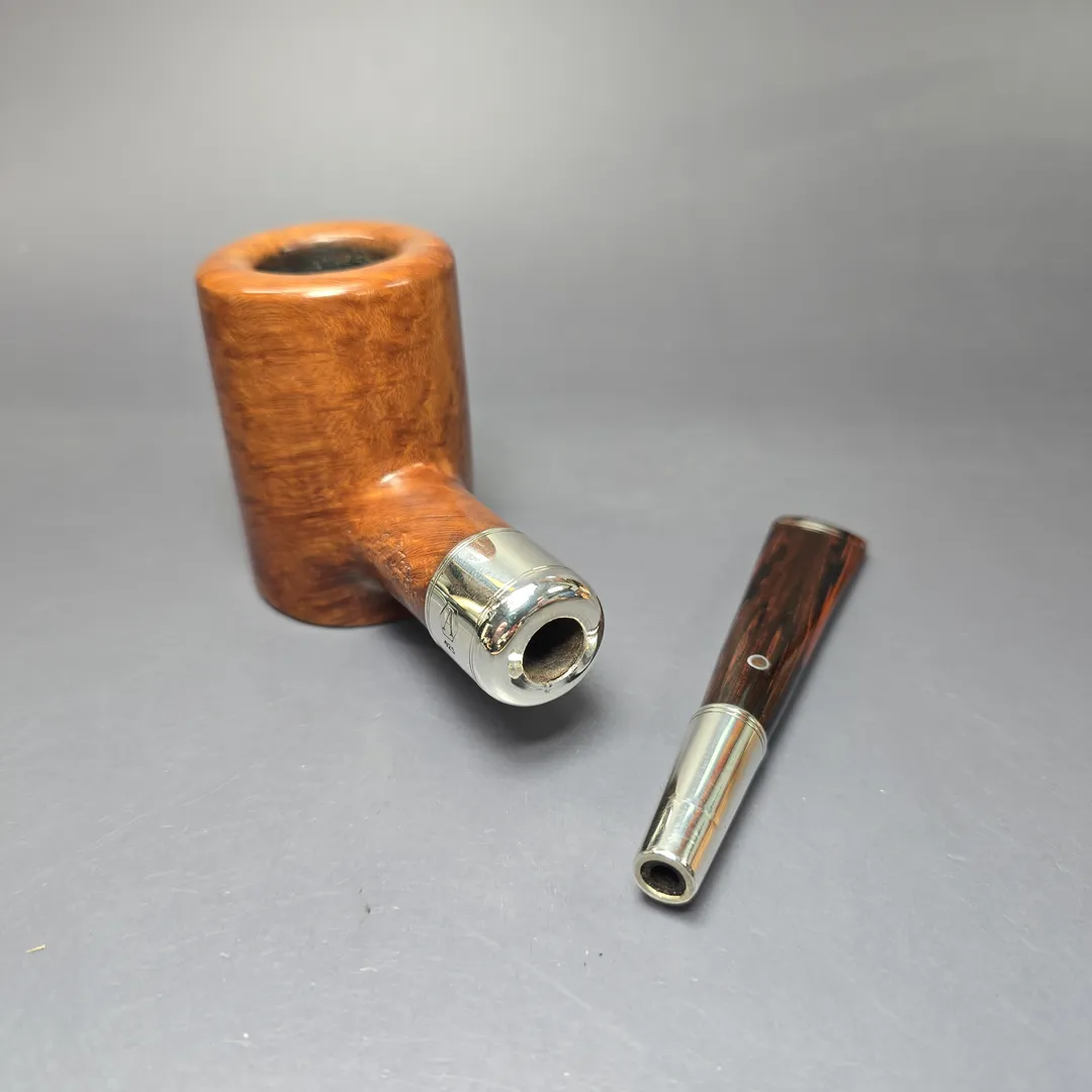 Ashton 2004 Sovereign XXX Smooth Poker w/ Silver Spigot Estate Briar Pipe, English Estates - Image 12