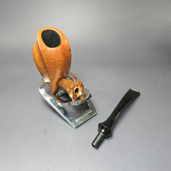 WO Larsen Pearl Grade Partially Sandblasted Cobra Estate Briar Pipe, Unsmoked - Image 13