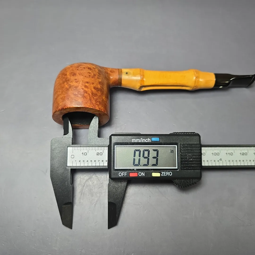 Dunhill 1965 Whangee Root Briar Smooth Bamboo Pot Estate Briar Pipe, English Estates - Image 13