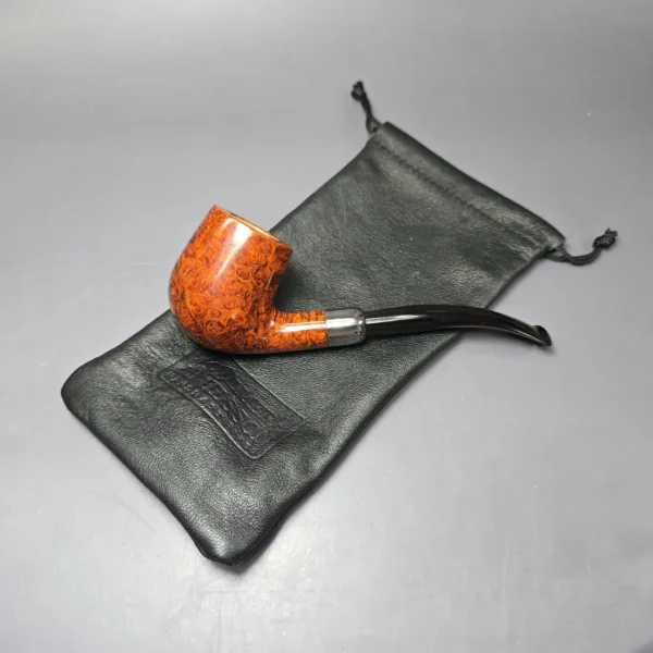 Vollmer & Nilsson Smooth Bent Billiard w/ Silver Estate Briar Pipe, Unsmoked - Image 13