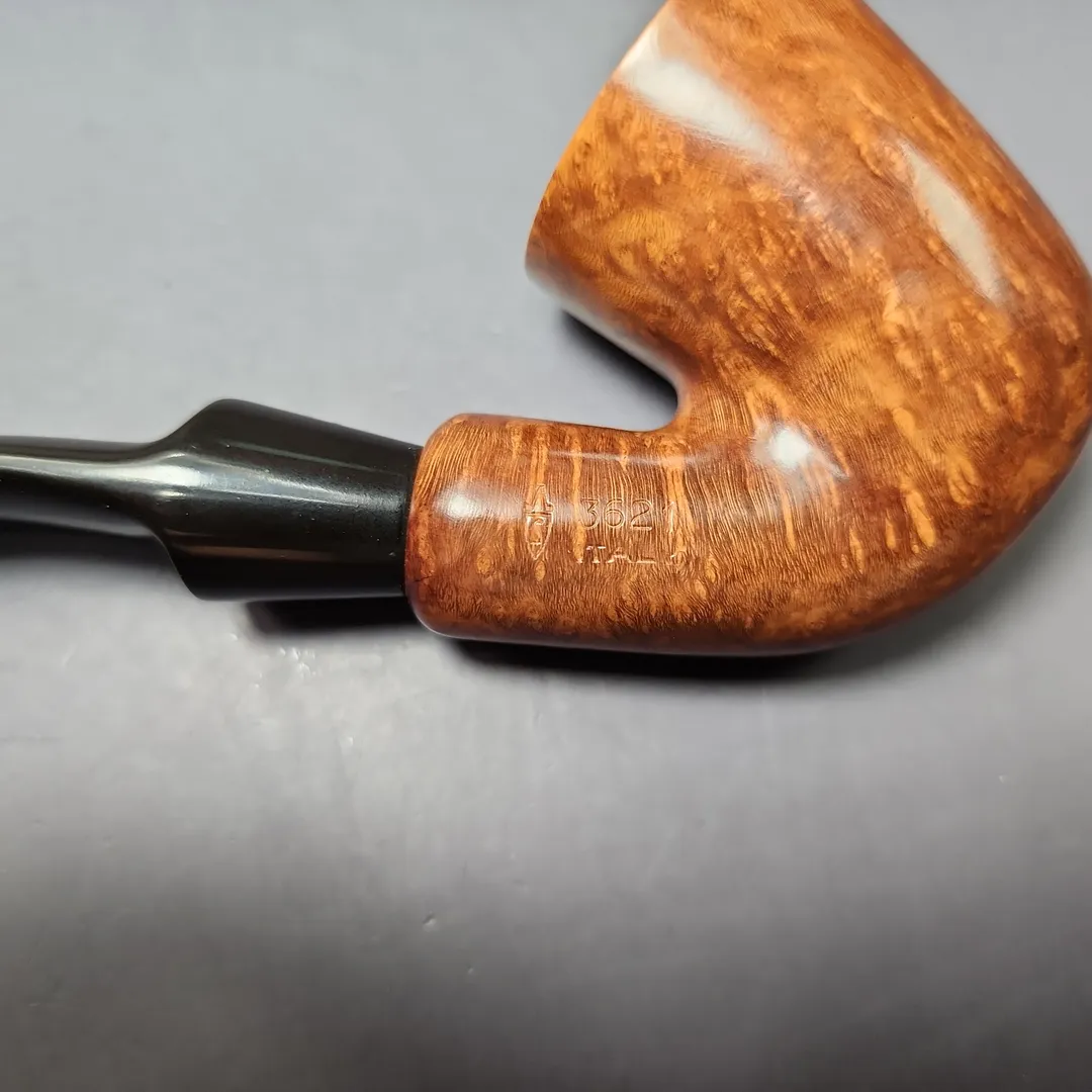 Savinelli Dry System 3621 Smooth Bent Dublin Estate Briar Pipe, Unsmoked, Italian Estates - Image 13