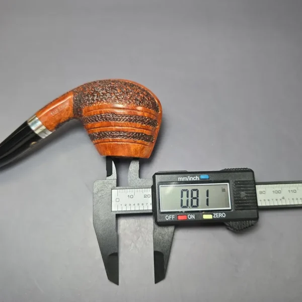 Mastro de Paja 1998 Columbus Day Pipe w/ Stand Estate Briar Pipe, Unsmoked - Image 13
