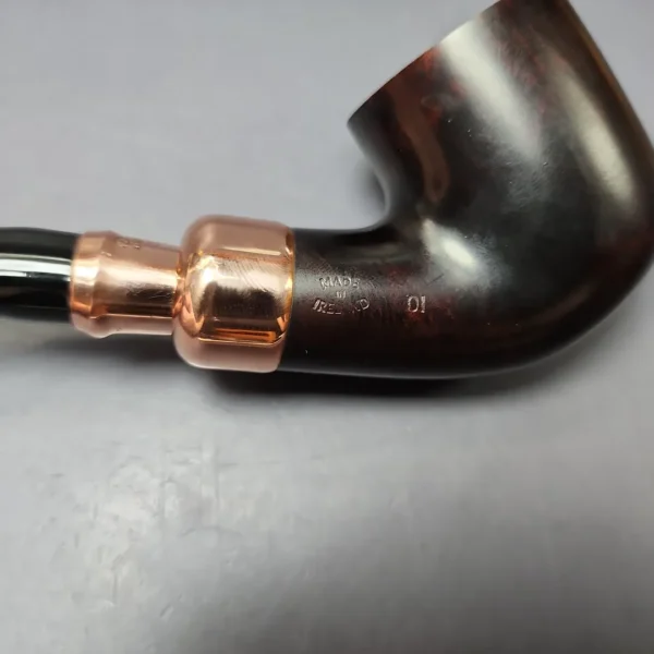 Peterson 2022 Christmas Pipe 01 Smooth Bent Pot Estate Briar Pipe, Unsmoked - Image 13