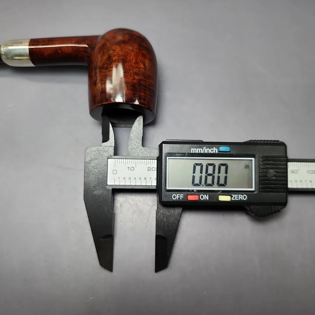 MBSD Briars Timeless Traditions 1 Smooth Billiard w/ Silver Handmade Briar Pipe, New - Image 13