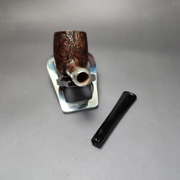 MBSD Briars Timeless Traditions 1 Sandblasted Billiard w/ Silver Handmade Briar Pipe, New - Image 13