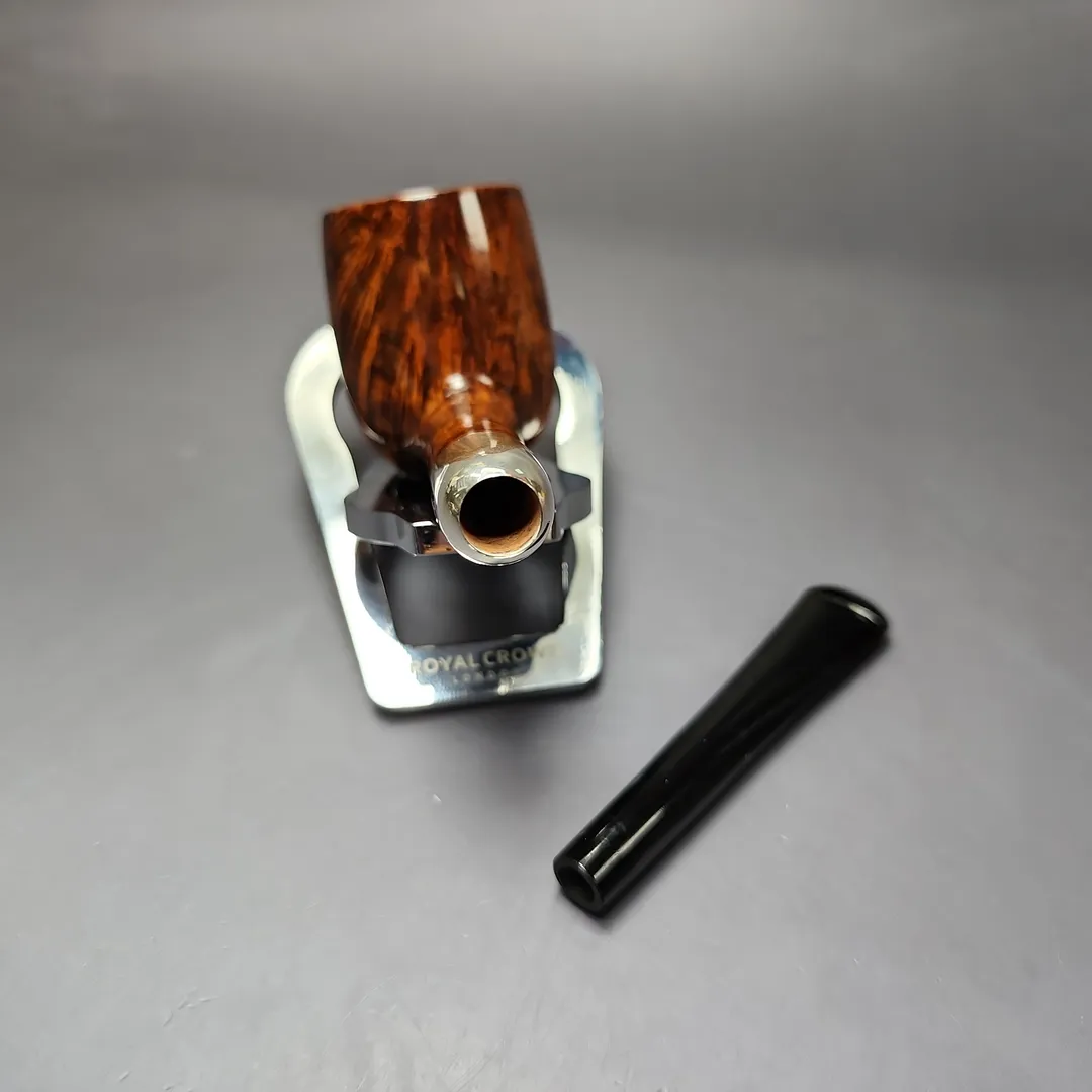 MBSD Briars Timeless Traditions 1 Smooth Billiard w/ Silver Handmade Briar Pipe, New - Image 13