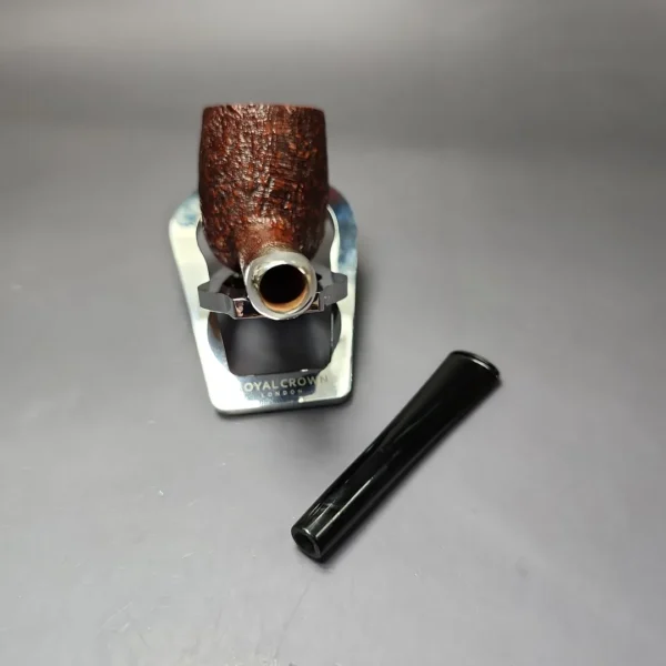 MBSD Briars Timeless Traditions 1 Sandblasted Billiard w/ Silver Handmade Briar Pipe, New - Image 13