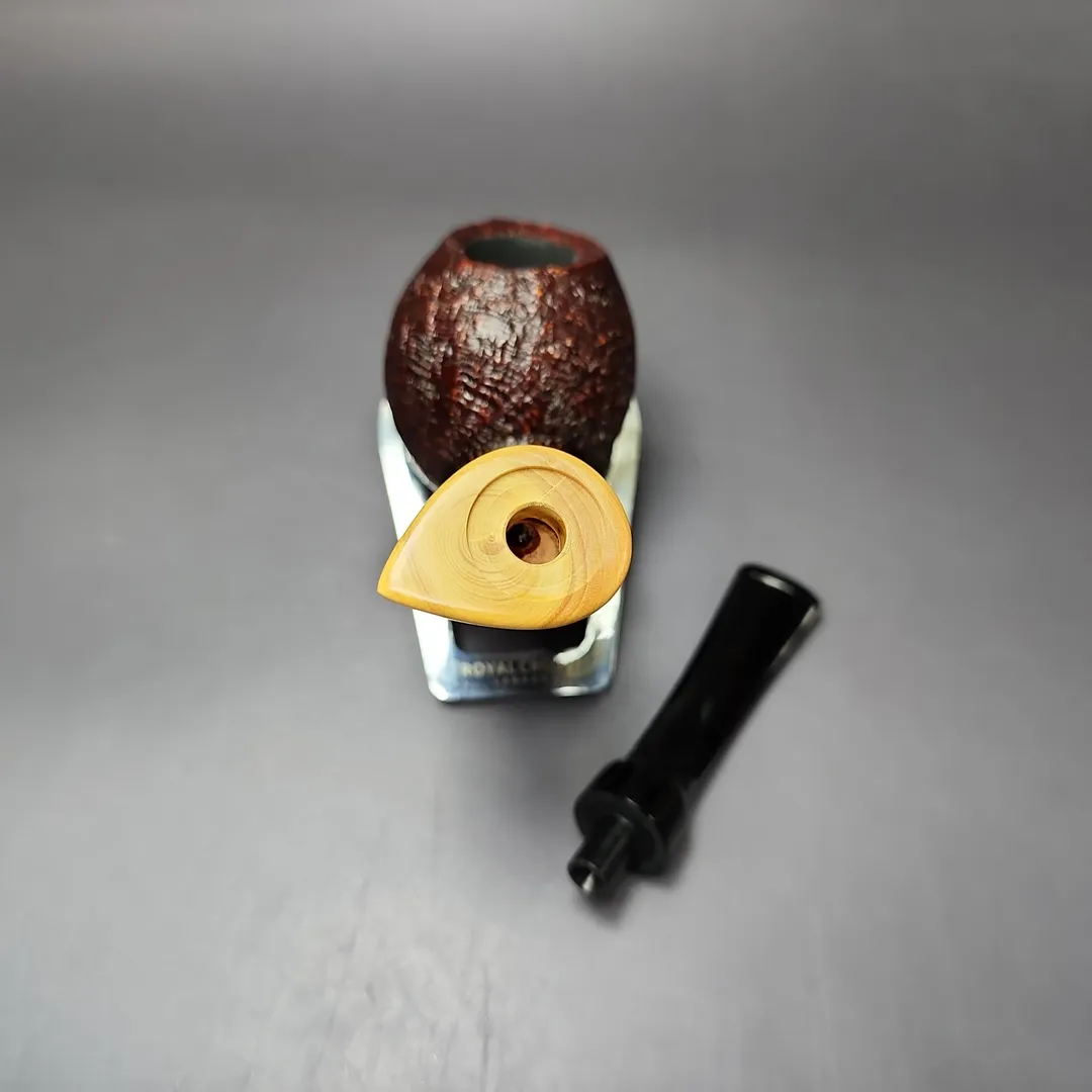 MBSD Briars Modern Masters 2 Sandblasted Blowfish w/ Boxwood Briar Pipe, New - Image 13