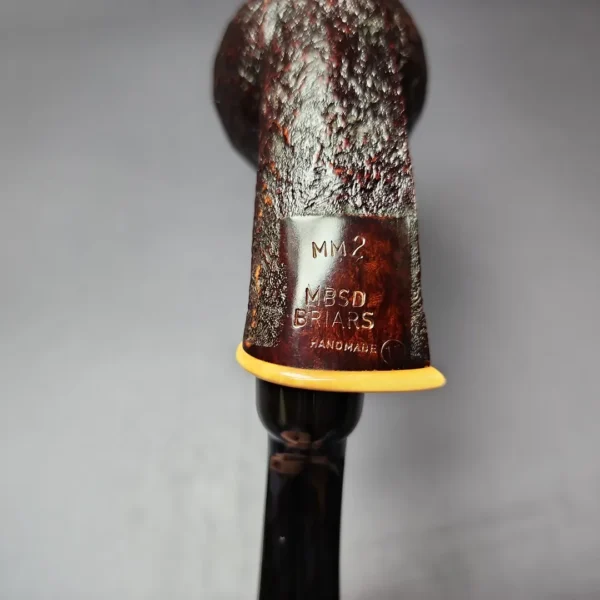 MBSD Briars Modern Masters 2 Sandblasted Blowfish w/ Boxwood Briar Pipe, New - Image 13