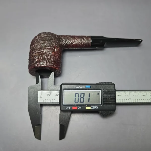Ashton 1999 Pebble Grain XXX Sandblasted Billiard Estate Briar Pipe, English Estates - Image 12