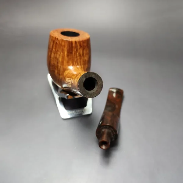 James Upshall Empire Series Old England Magnum Smooth Bent Billiard Estate Briar Pipe, Unsmoked - Image 13