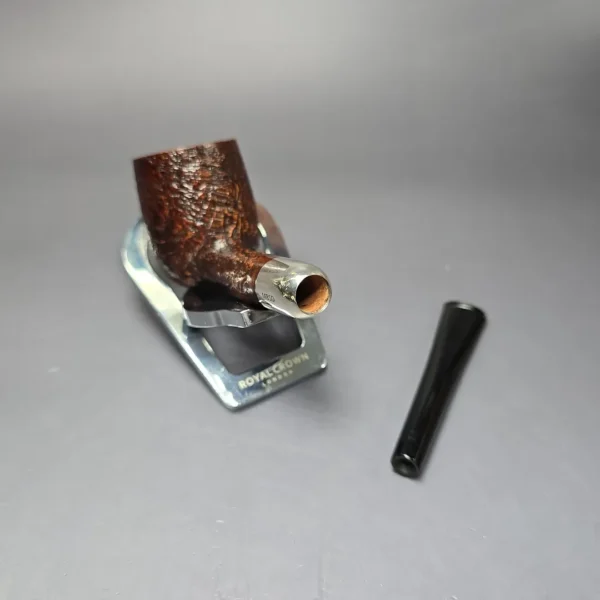 MBSD Briars Timeless Traditions 1 Sandblasted Billiard w/ Silver Handmade Briar Pipe, New - Image 13