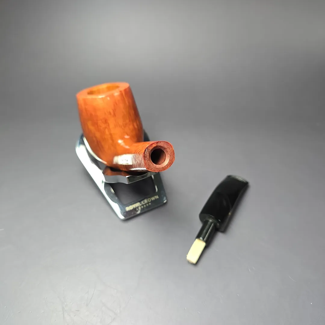 Savinelli Autograph 4 Smooth Freehand Billiard Estate Briar Pipe, Unsmoked, 6mm - Image 13