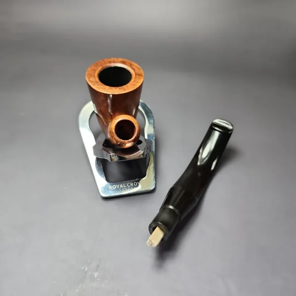 Savinelli Dry System 3621 Smooth Bent Dublin Estate Briar Pipe, Unsmoked, Italian Estates - Image 14