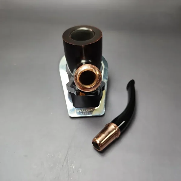 Peterson 2022 Christmas Pipe 01 Smooth Bent Pot Estate Briar Pipe, Unsmoked - Image 14