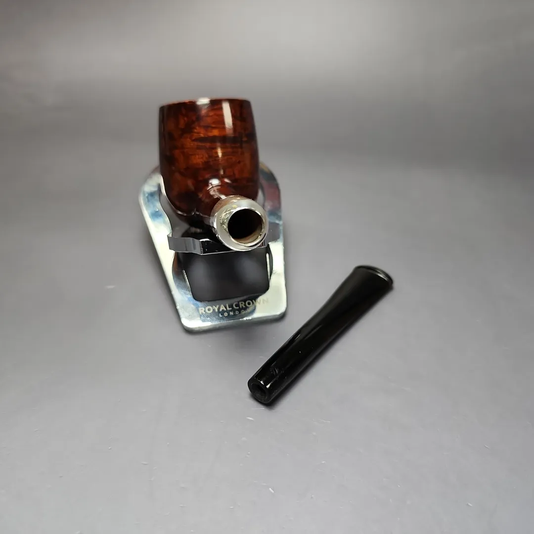 MBSD Briars Timeless Traditions 1 Smooth Billiard w/ Silver Handmade Briar Pipe, New - Image 14