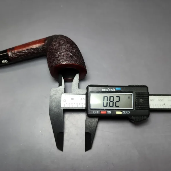 James Upshall Bark Group 6 Partially Rusticated Dublin Estate Briar Pipe, Unsmoked - Image 9