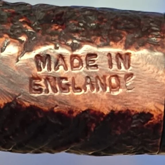 Ashton 1986 Pebble Grain XXX Sandblasted Brandy Estate Briar Pipe, English Estates - Image 8