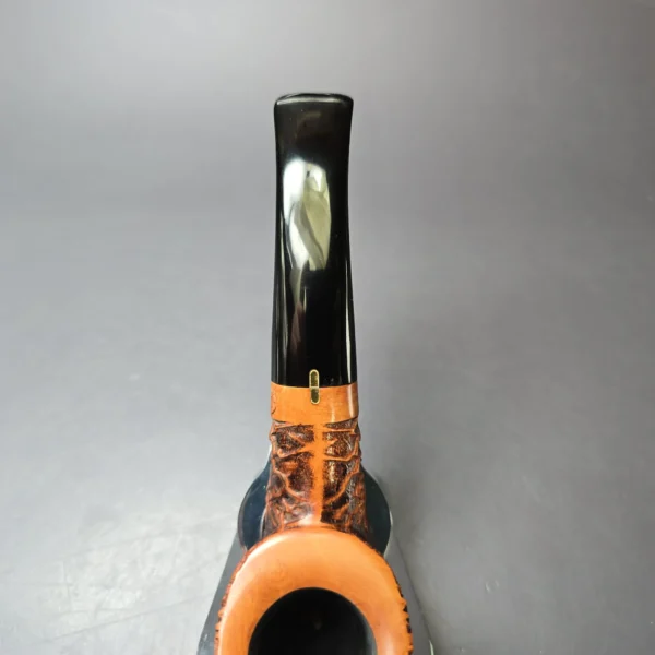 Amorelli Old Root Rusticated Pot Estate Briar Pipe, Unsmoked - Image 6
