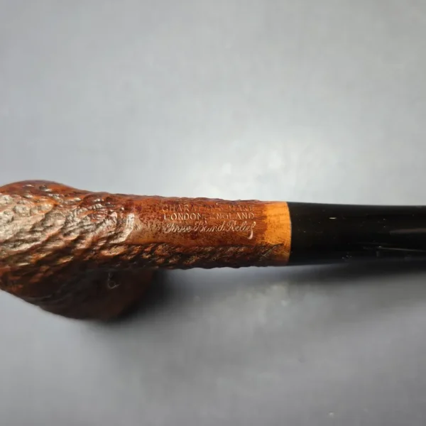 Charatan's Make Reuben Era Freehand Relief Sandblasted Freehand Estate Briar Pipe, English Estates - Image 7