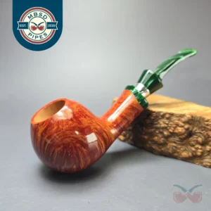 Damiano (Ardor) Armony Smooth Apple w/ Silver Estate Briar Pipe, Unsmoked, 9mm