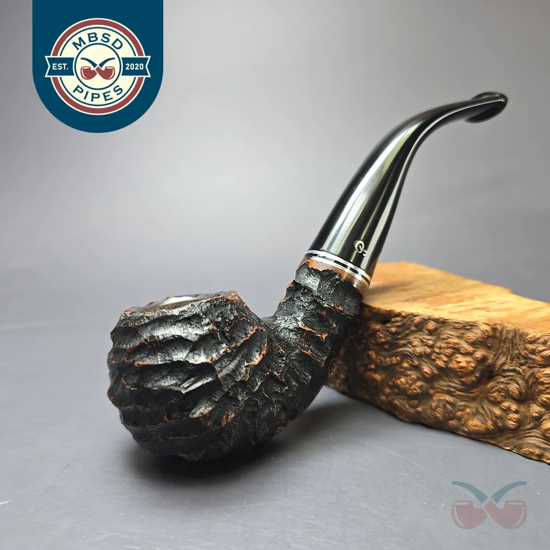 Peterson Dublin Filter XL02 Rusticated Apple Estate Briar Pipe, Irish Estates, 9mm