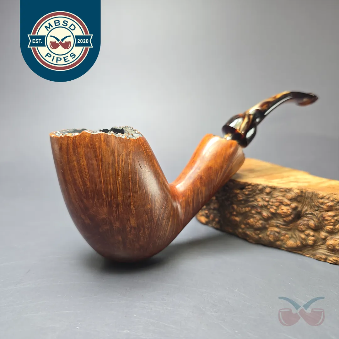 Knute (Karl Erik) B XL Smooth Freehand Egg Estate Briar Pipe, Danish Estates