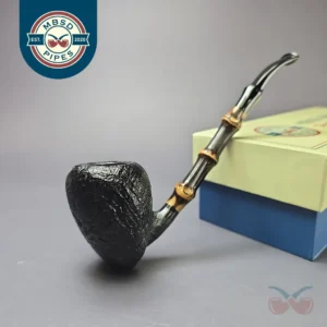 MBSD Briars Modern Masters 1 Sandblasted Peewit w/ Bamboo Briar Pipe, New