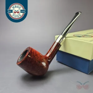 MBSD Briars Timeless Traditions 1 Smooth Billiard w/ Silver Handmade Briar Pipe, New