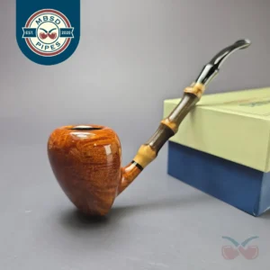 MBSD Briars Modern Masters 1 Smooth Peewit w/ Bamboo Briar Pipe, New