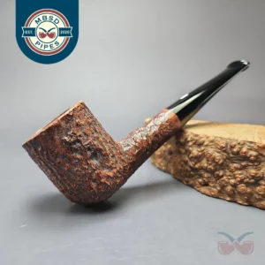 Castello Old Antiquari 4K Partially Sandblasted Billiard Estate Briar Pipe, Italian Estates