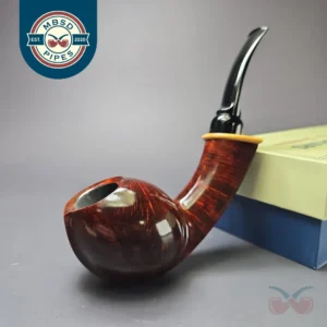 MBSD Briars Modern Masters 2 Smooth Blowfish w/ Boxwood Briar Pipe, New
