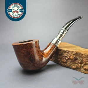 Elwood (Ferndown) Smooth Silver Spigot Dublin Estate Briar Pipe, 9mm