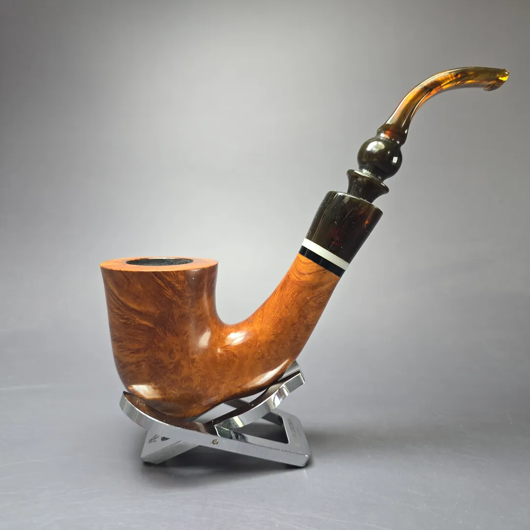 Unknown (Probably Armellini) Smooth Cavalier Estate Briar Pipe, Italian Estates - Image 2