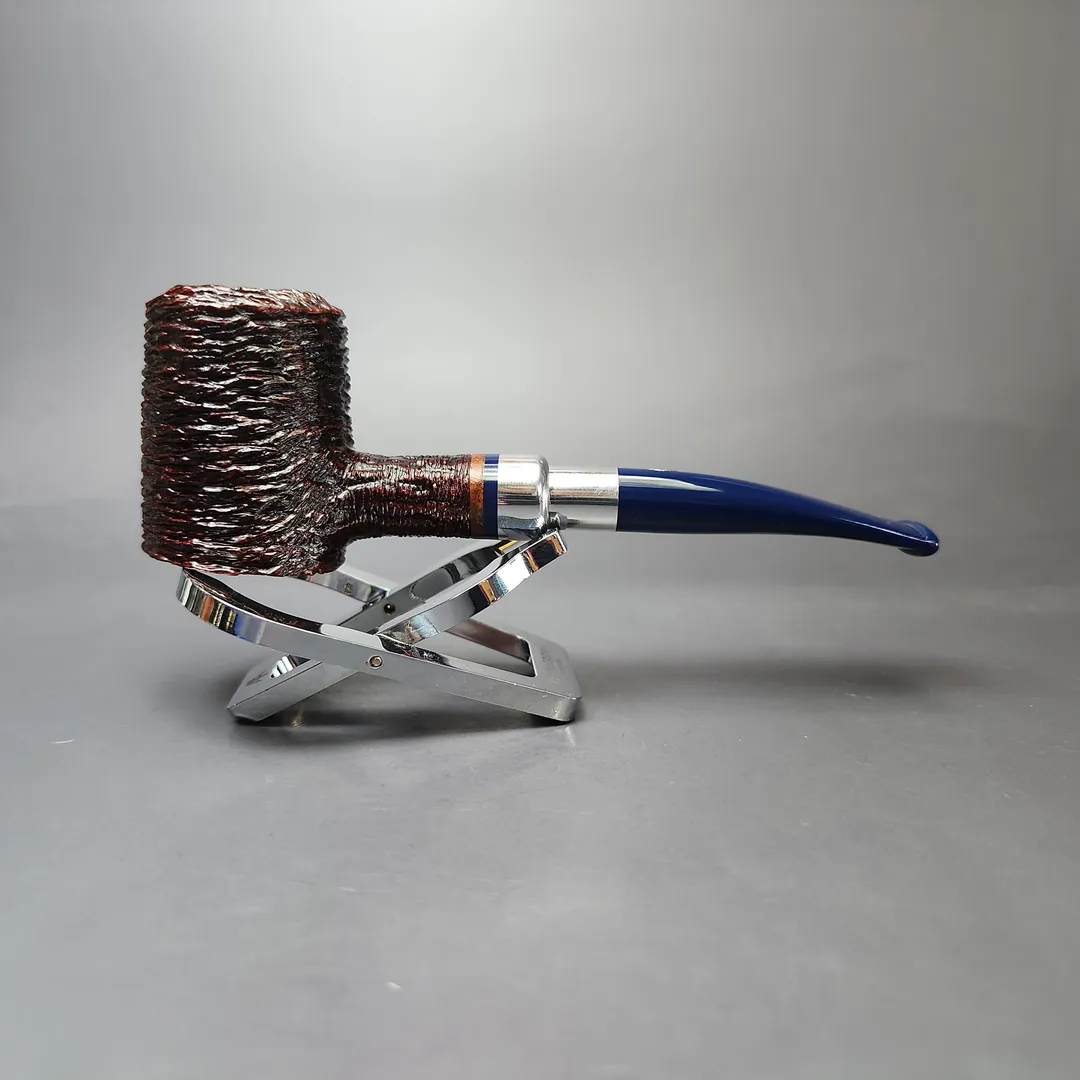 Savinelli Eleganza 310 KS Rusticated Poker Estate Briar Pipe, Unsmoked, 6mm - Image 2