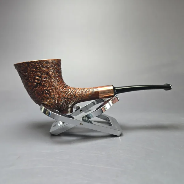 Caminetto Event 2021 Partially Rusticated Cutty Estate Briar Pipe, Unsmoked - Image 3