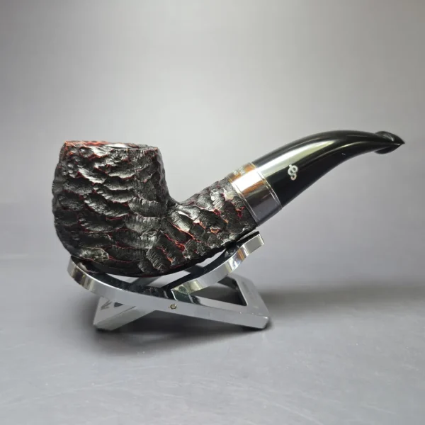 Peterson 160th Anniversary Pat. B Rusticated Bent Billiard Briar Pipe, New - Image 3