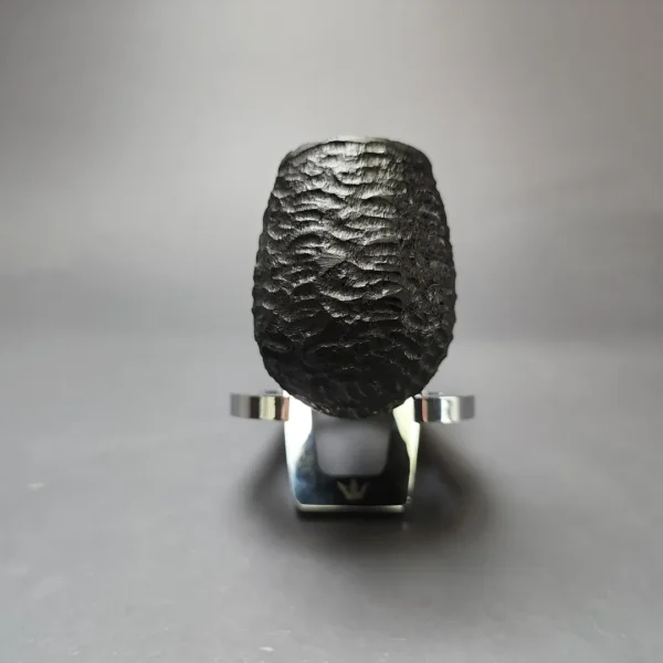 MBSD Briars by Vitale Rusticated Brandy w/ Zebrawood Briar Pipe, New - Image 3